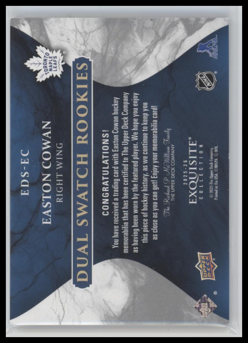 2025-26-upper-d-black-diamond-dual-swatch-rookies-easton-cowan-75-eds-ec