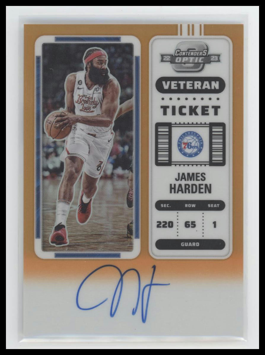 2022-23-panini-contenders-veteran-ticket-orange-james-harden-15-auto-vt-jhd