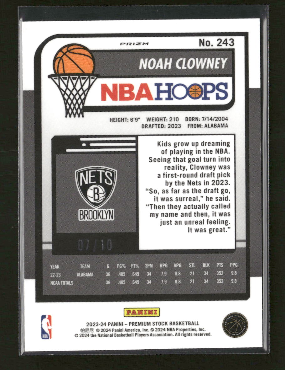 2023-24-hoops-premium-stock-silver-prizm-noah-clowney-243