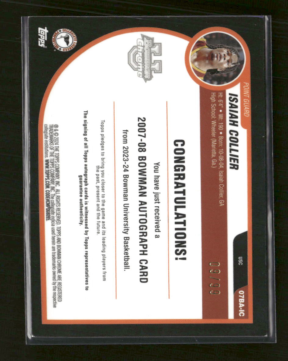 2023-24-bowman-university-chrome-2007-08-auto-isaiah-collier-99-07ba-ic