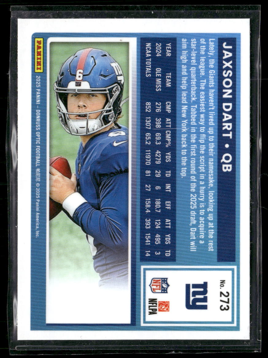 2025-donruss-optic-jaxson-dart-rookie-273