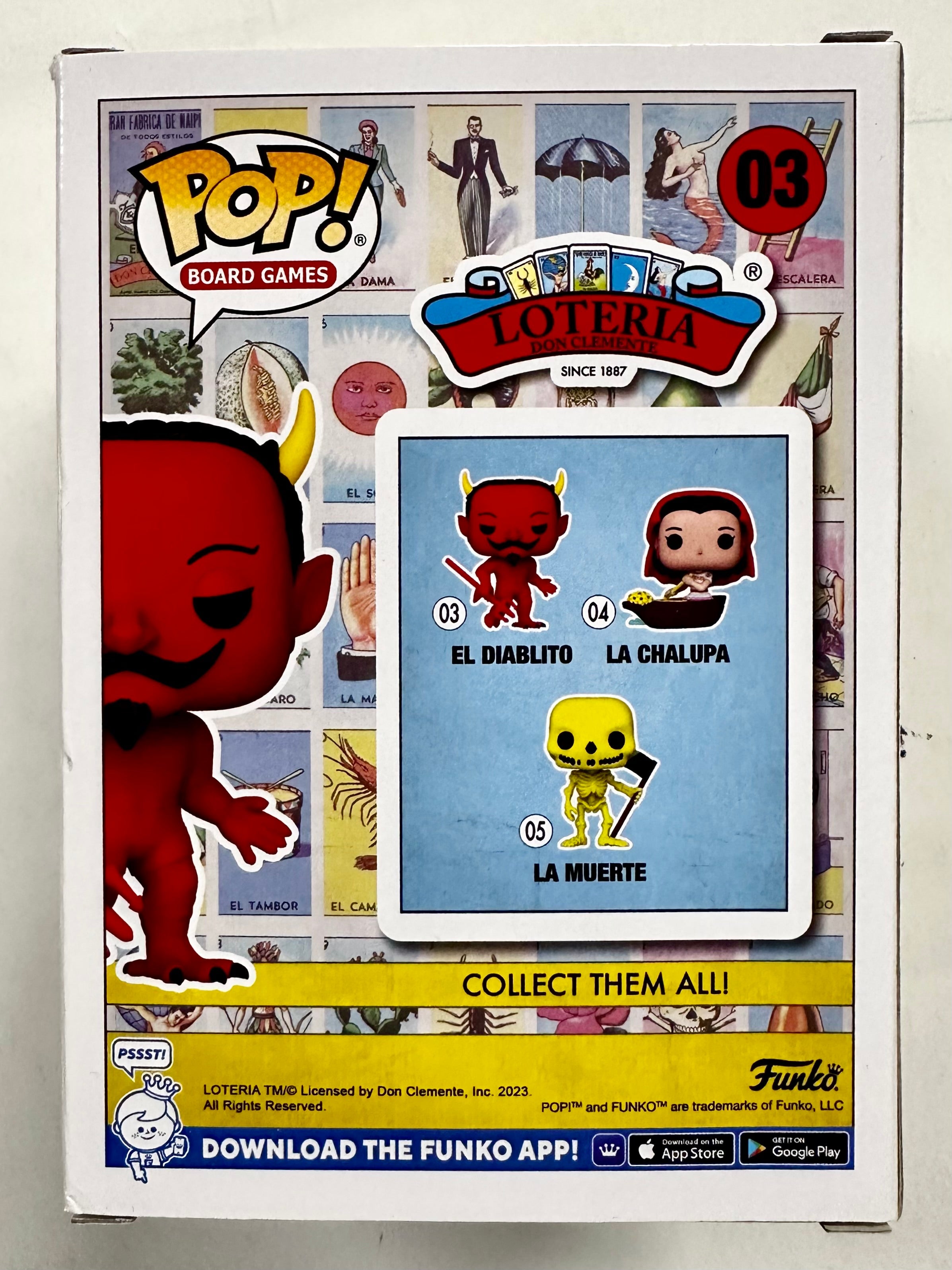 Funko Pop! Board Games El Diablito #03 Loteria Don Clemente 2023 Card Game