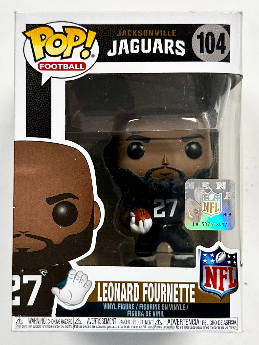 Funko Pop! Football Leonard Fournette #104 NFL Jacksonville Jaguars 2018 Vaulted