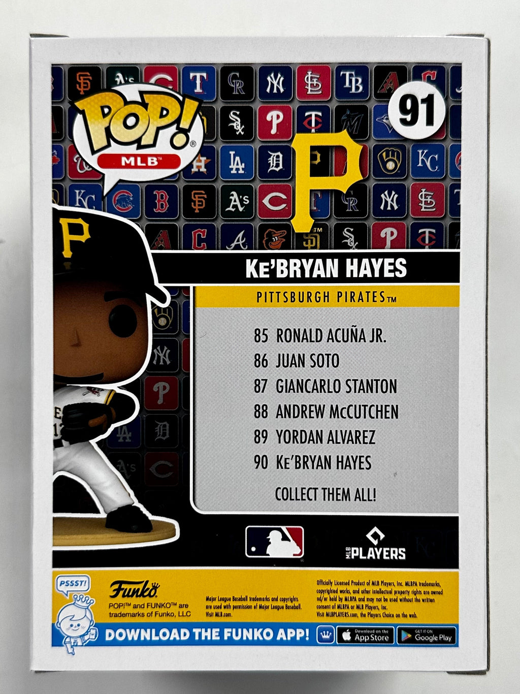 Funko Pop! MLB Ke’Bryan Hayes #91 Pittsburgh Pirates Baseball Third Baseman 2023