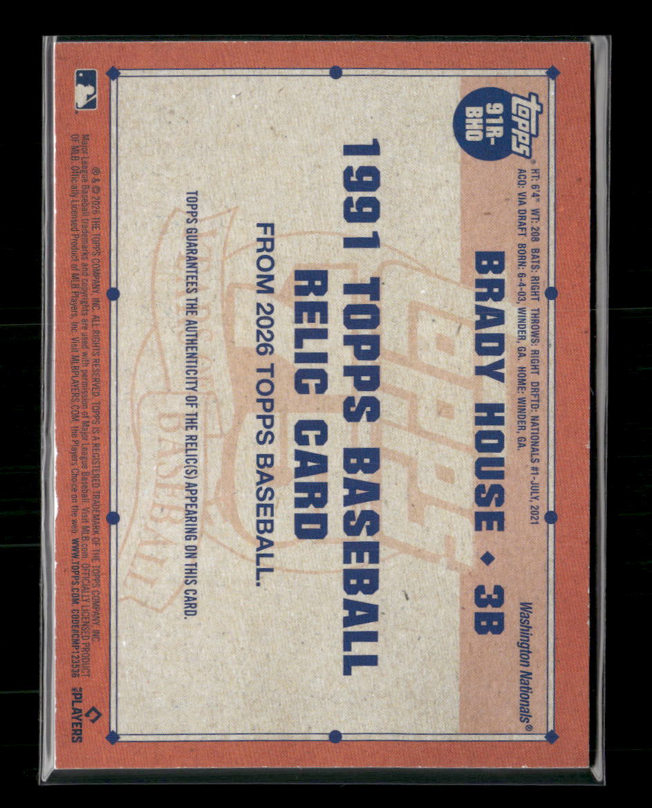 2026-topps-1991-baseball-relics-blue-series-one-brady-house-150-91r-bho
