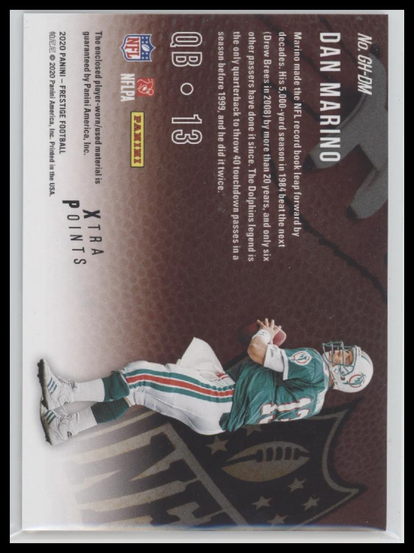 2020-panini-prestige-gridiron-heritage-xtra-points-green-dan-marino-gh-dm