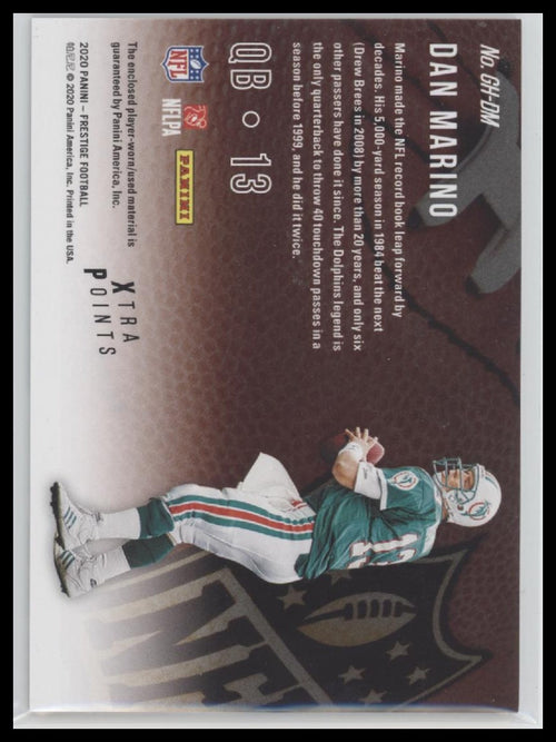 2020-panini-prestige-gridiron-heritage-xtra-points-green-dan-marino-gh-dm