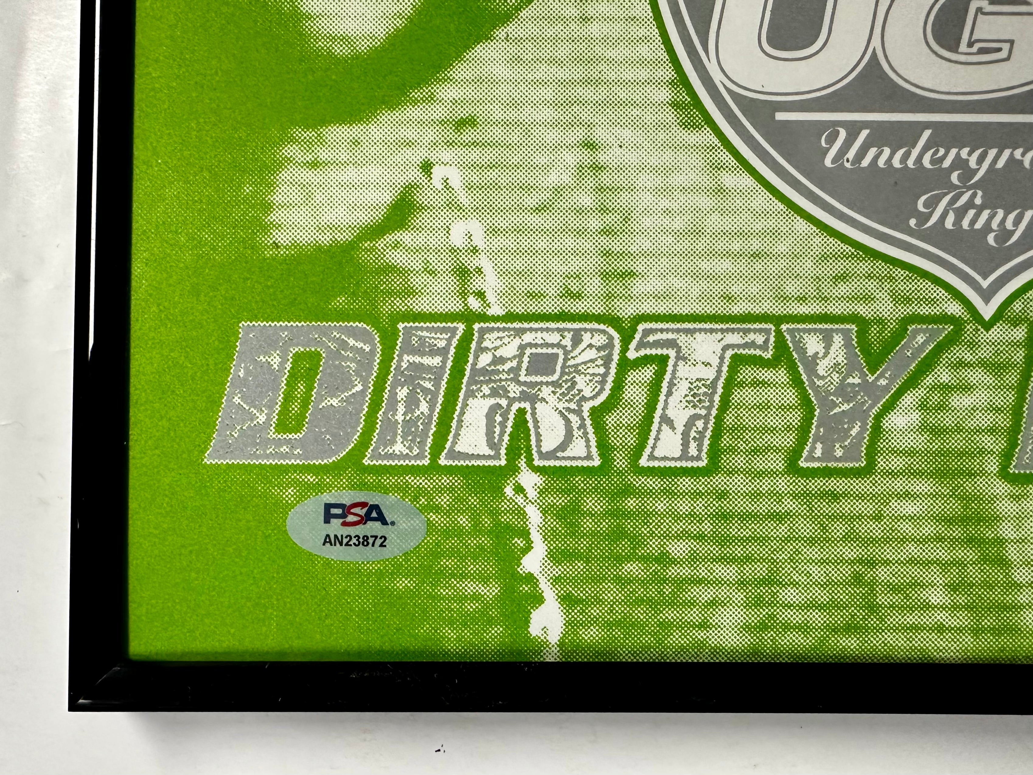 bun-b-autographed-signed-framed-ugk-dirty-money-vinyl-with-psa-dna-coa-choppin