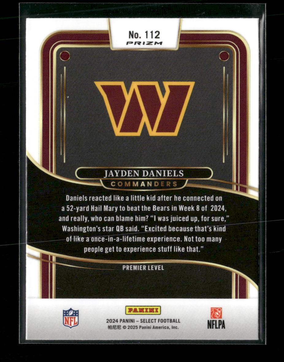 2024-panini-select-black-green-prizm-shock-jayden-daniels-rookie-112