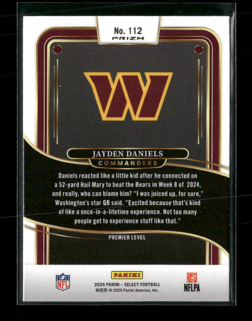 2024-panini-select-black-green-prizm-shock-jayden-daniels-rookie-112