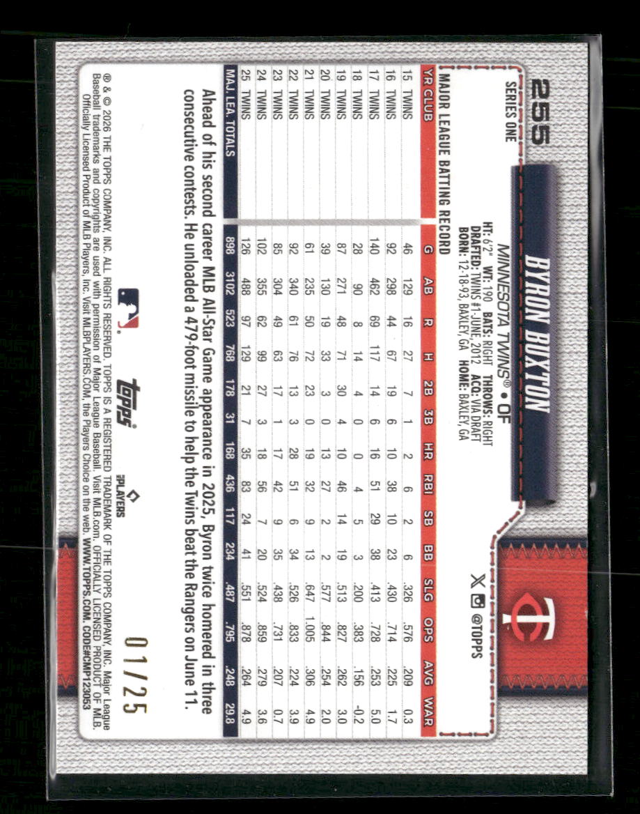 2026-topps-wood-byron-buxton-25-255