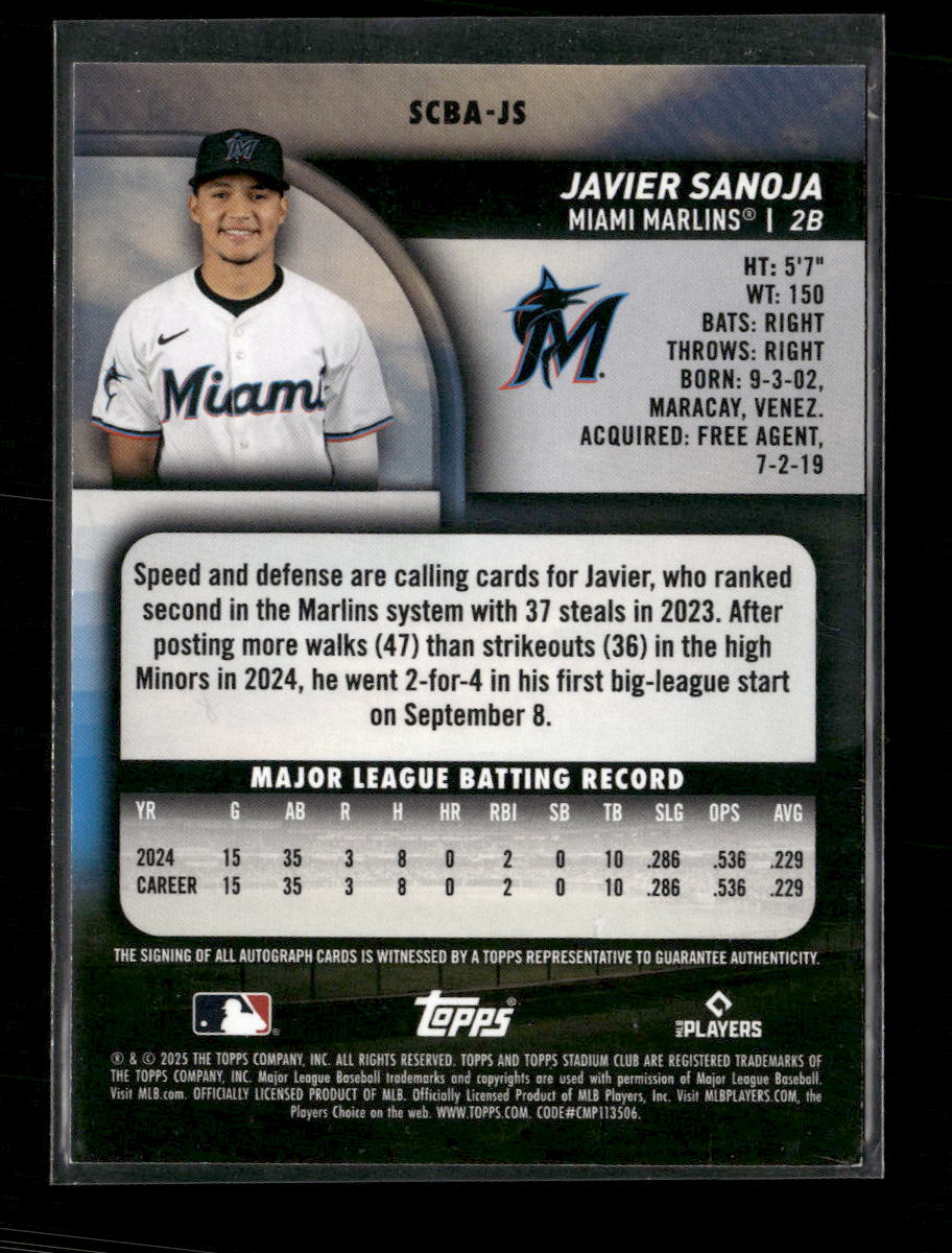 2025-stadium-club-base-autographs-yellow-javier-sanoja-auto-scba-js