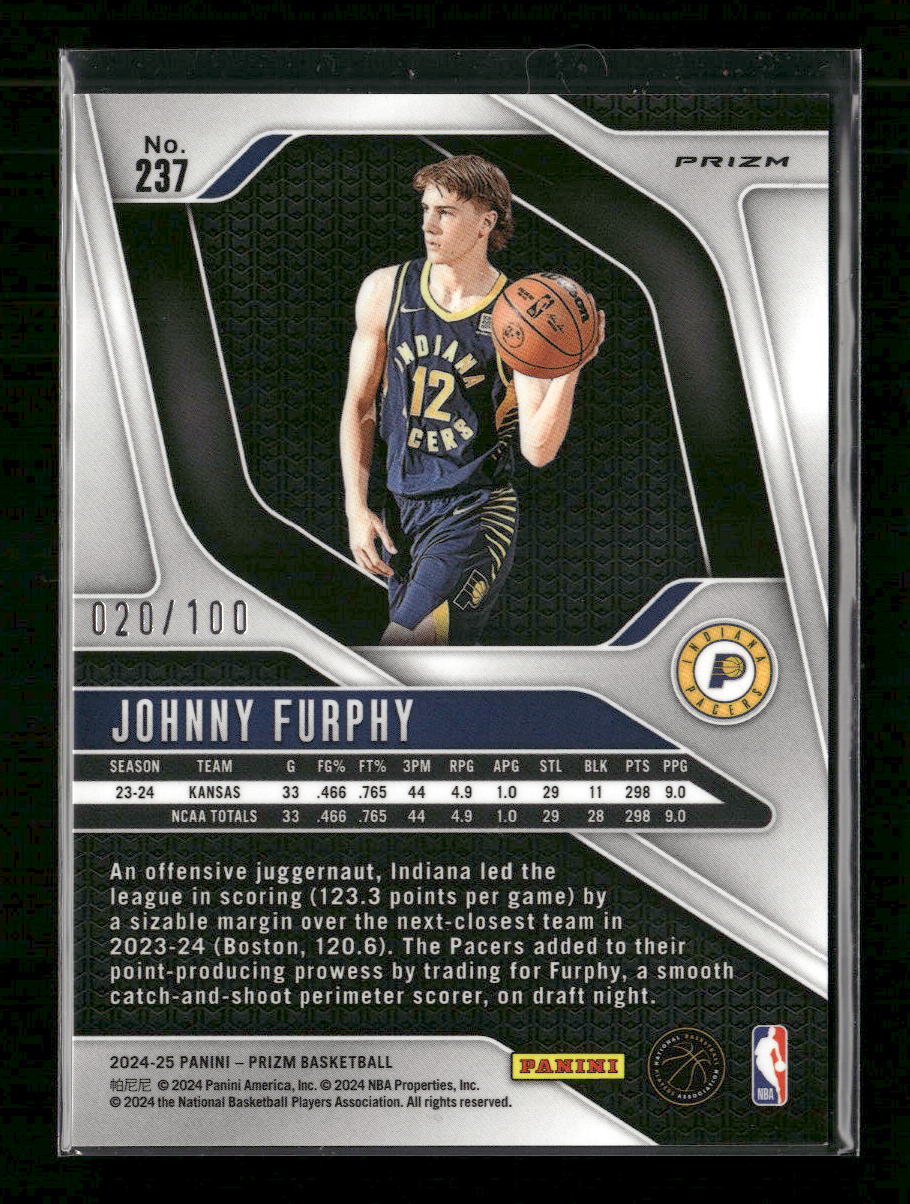 2024-25-panini-prizm-red-disco-100-johnny-furphy-237