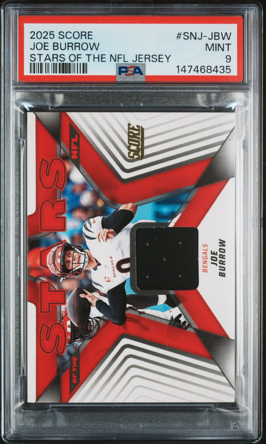2025-panini-score-stars-of-the-nfl-jerseys-joe-burrow-9-psa-snj-jbw