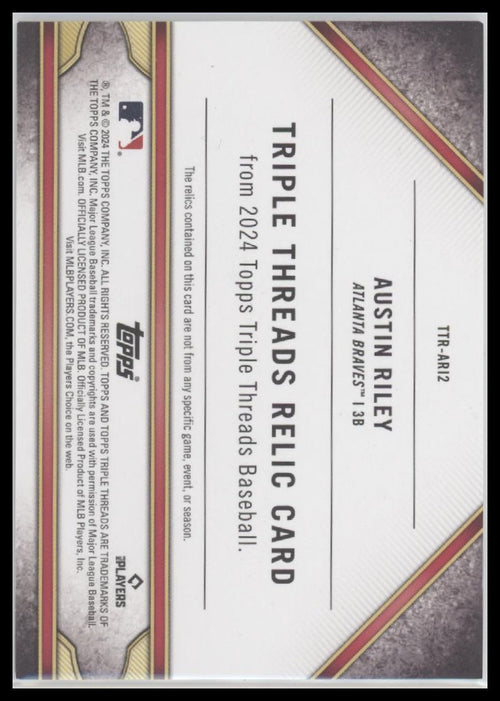 2022-topps-triple-threads-triple-threads-relics-austin-riley-36-ttr-ari2