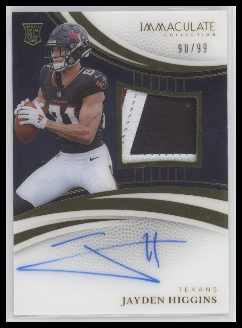 2025-panini-immaculate-collection-jayden-higgins-rookie-99-auto-120