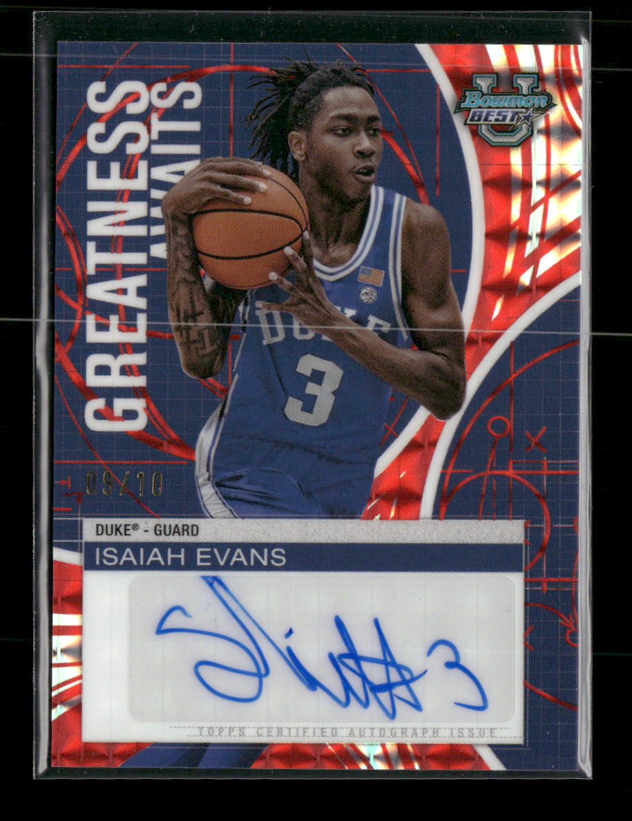 2024-25-bowmans-best-university-autographs-red-geometric-isaiah-evans-10-auto