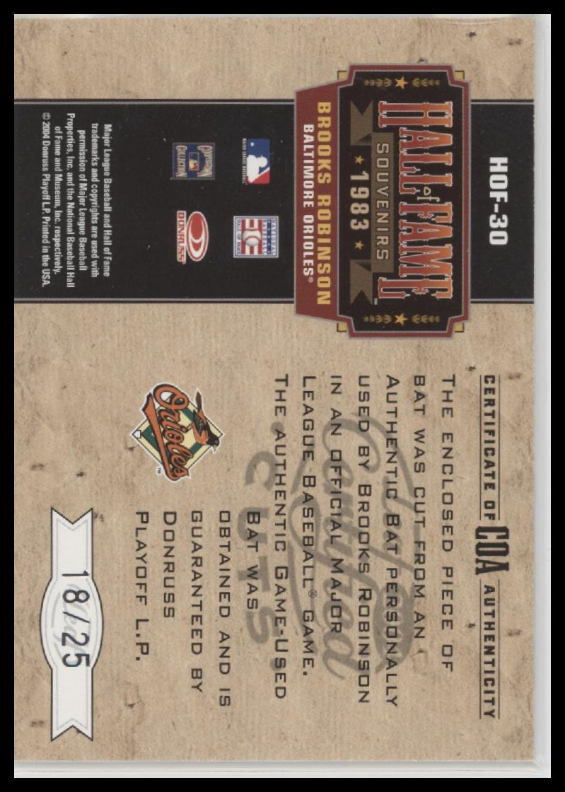 2004-leaf-certified-hall-of-fame-souvenirs-material-brooks-robinson-25-hof-30