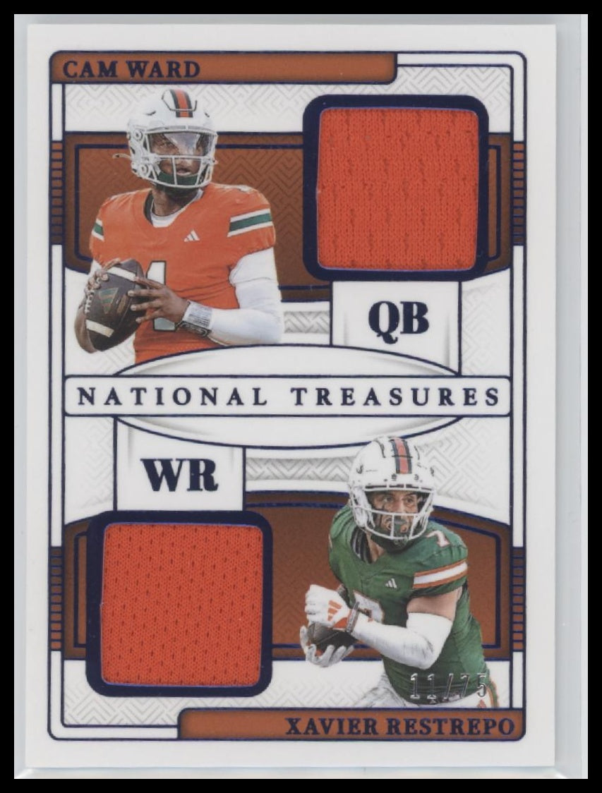 2025-panini-n-t-dual-materials-blue-cam-ward-xavier-restrepo-75-tdm-cwxr