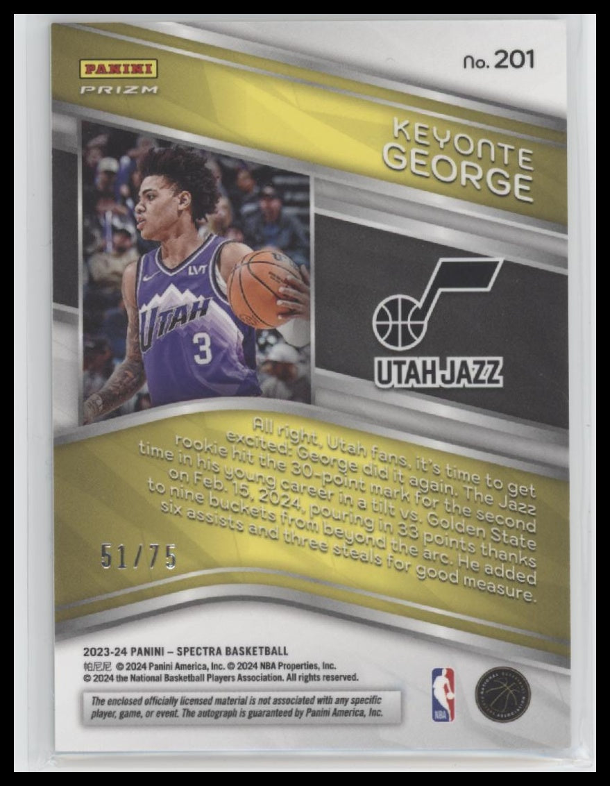 2023-24-panini-spectra-rookie-jersey-auto-supernova-keyonte-george-75-201