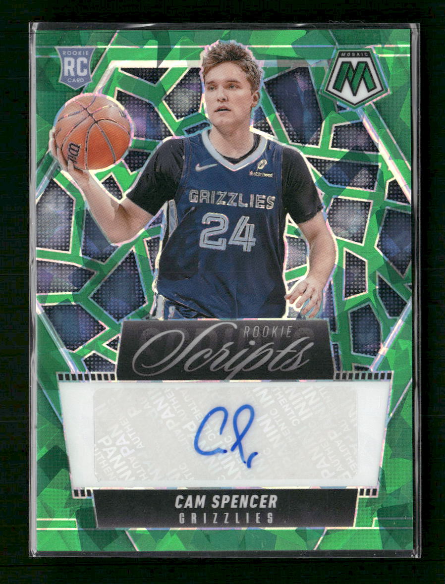 2024-25-panini-mosaic-rookie-scripts-green-ice-cam-spencer-auto-rs-cam