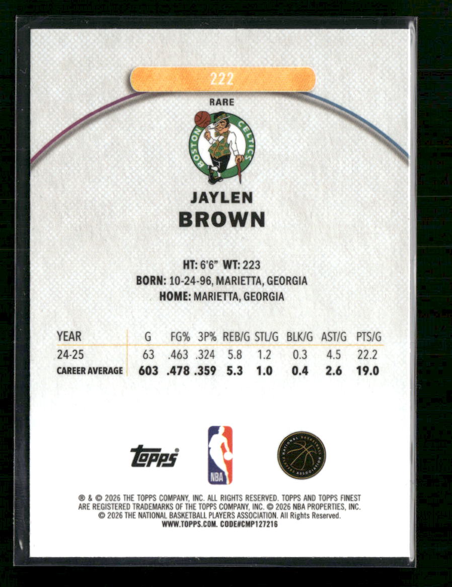 2026-topps-finest-sky-blue-refractor-jaylen-brown-222-99
