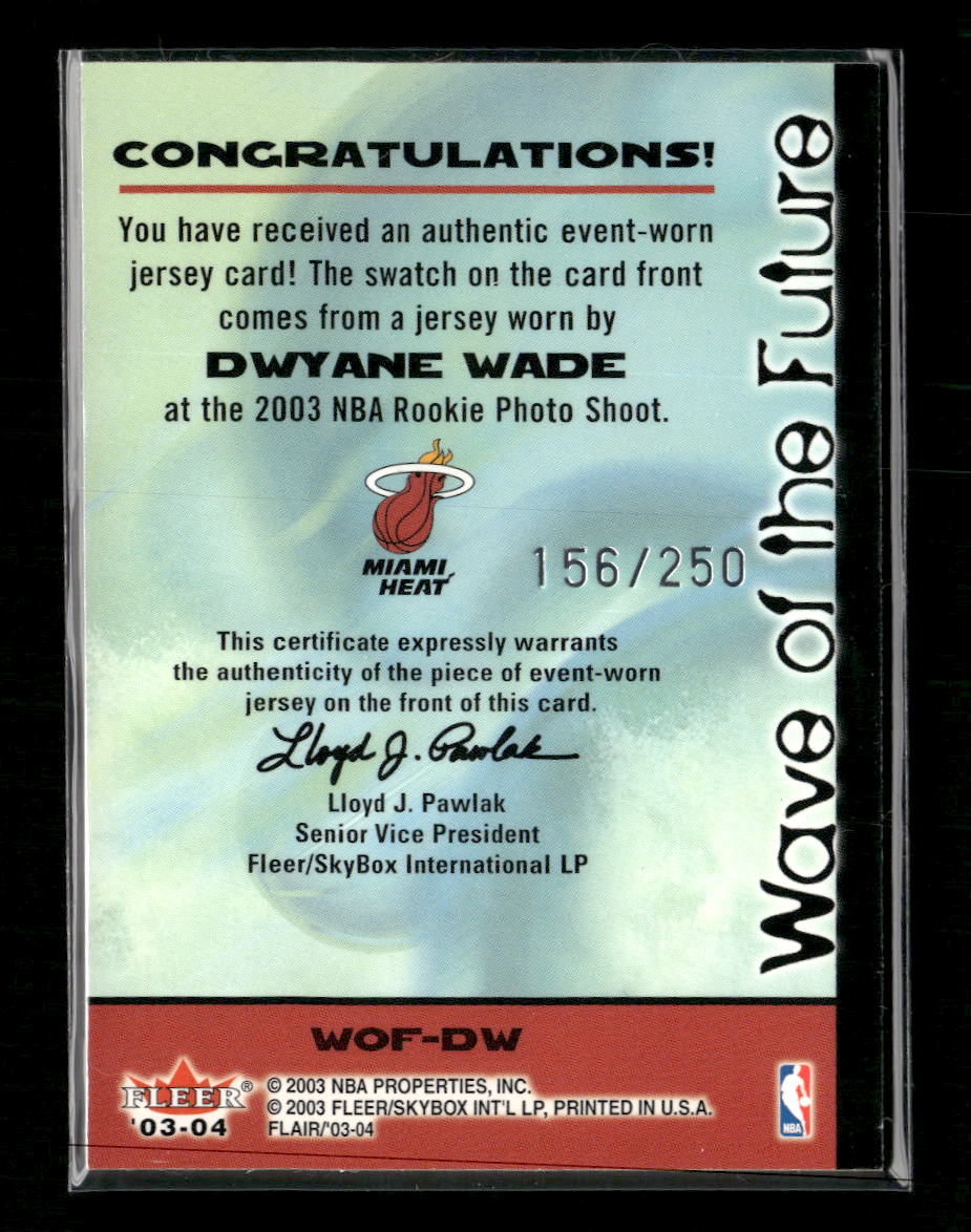 2003-04-flair-wave-of-the-future-game-used-dwyane-wade-250-wof-dw