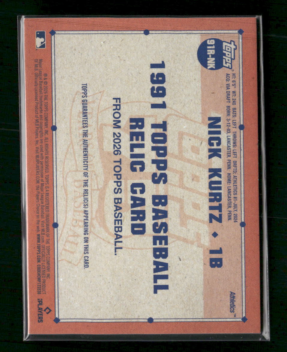 2026-topps-1991-topps-baseball-35th-anniversary-relics-nick-kurtz-91r-nk