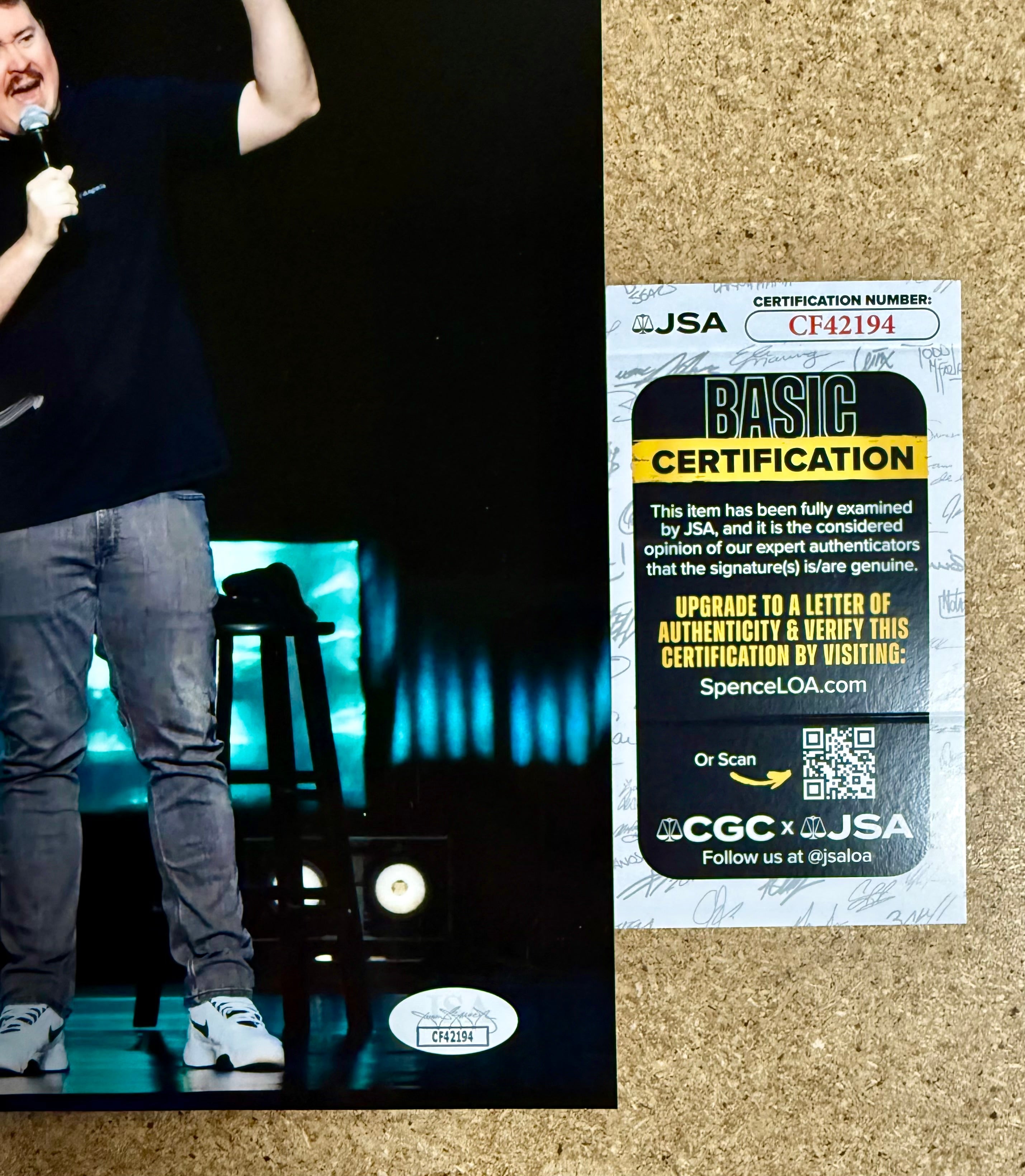 comedian-shane-gillis-stand-up-signed-8x10-photo-with-jsa-coa-2
