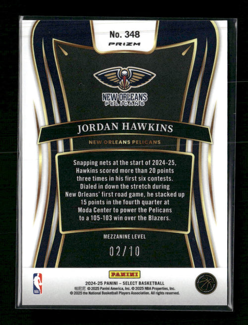 2024-25-panini-select-gold-cracked-ice-prizm-jordan-hawkins-10-348