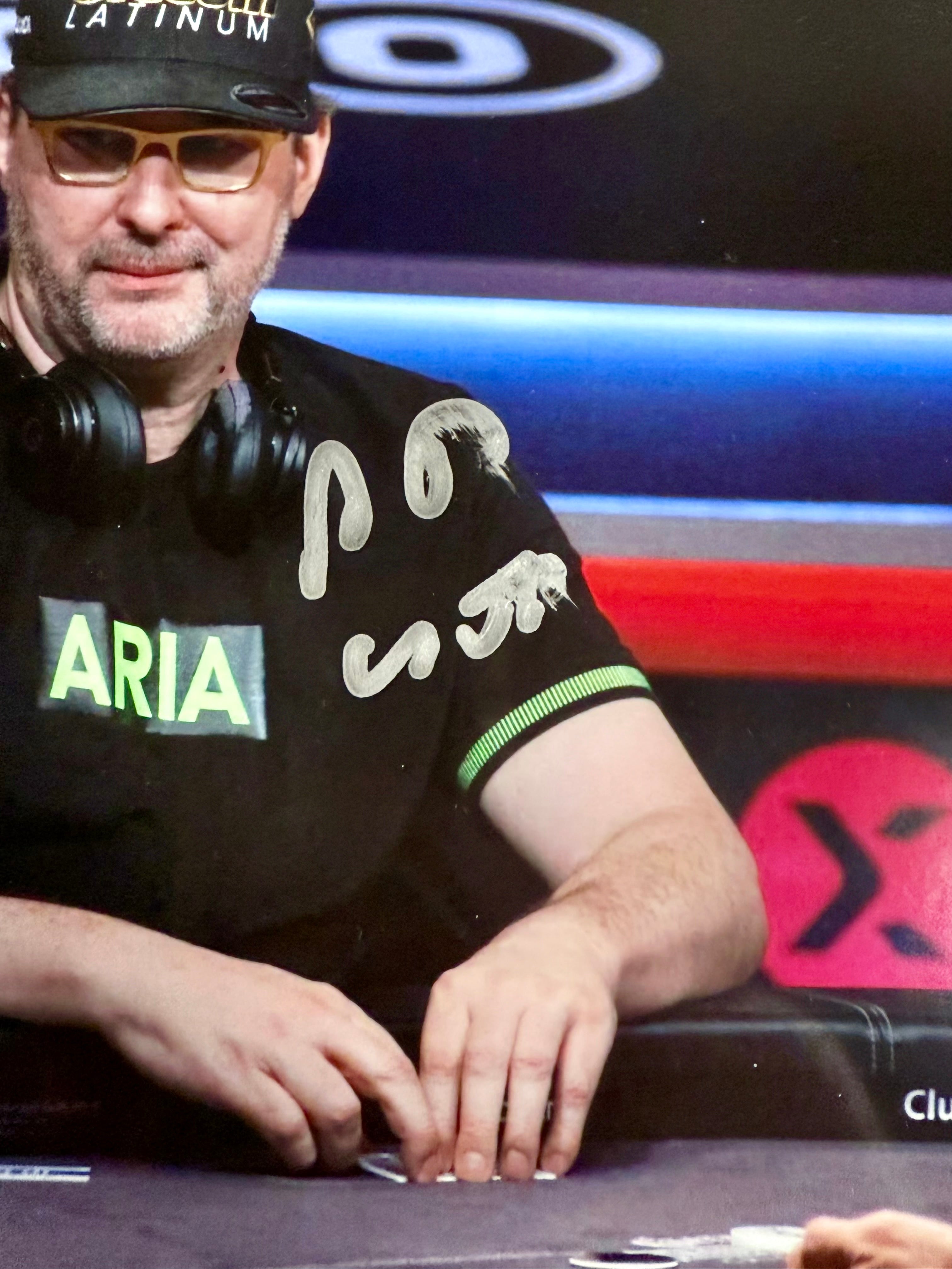 Poker Champion Phil Hellmuth “The Poker Brat” Autograph 8X10 Signed With JSA COA