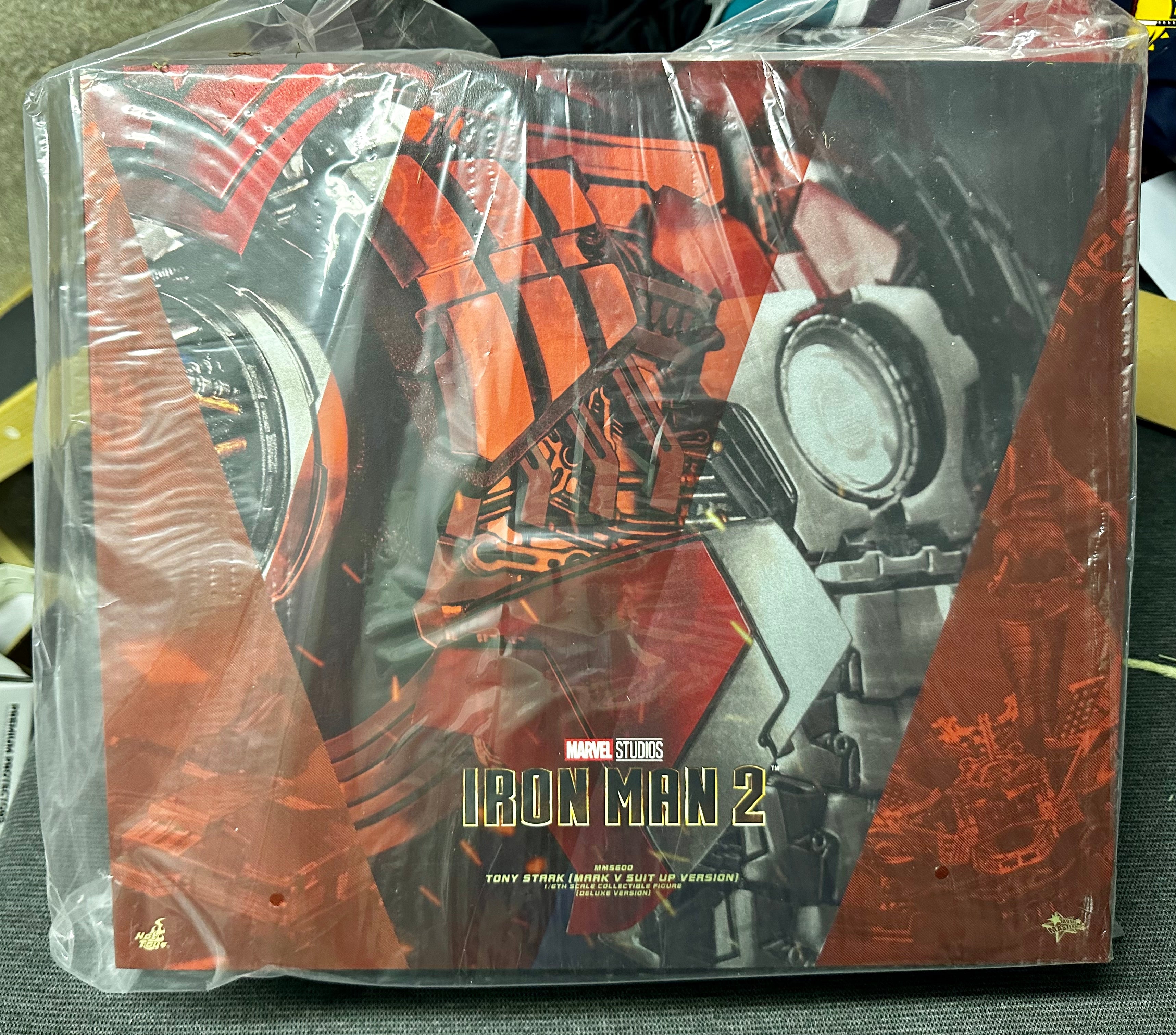 Tony Stark (Mark V Suit Up Version) Deluxe Marvel Sixth Scale Figure by Hot Toys