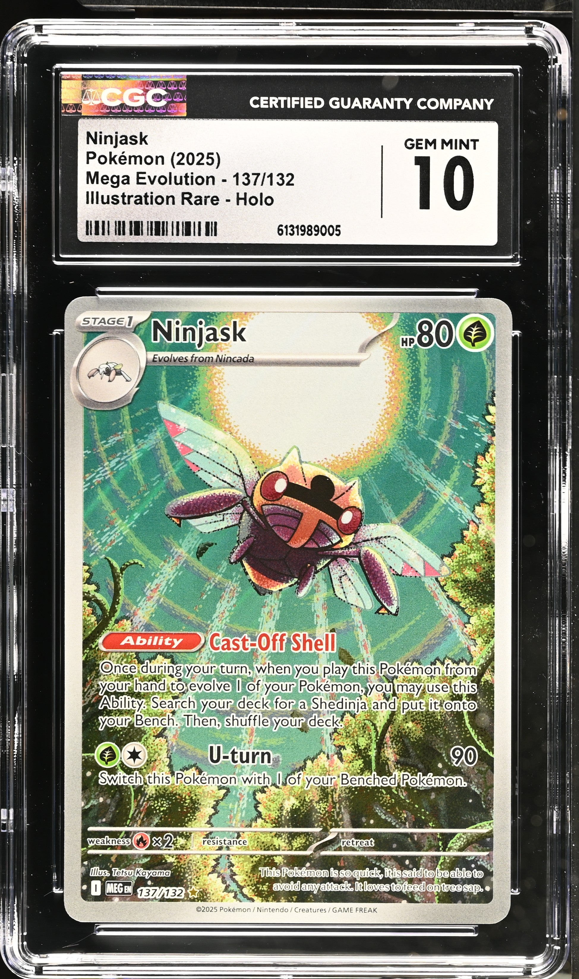 2025-mega-evolution-ninjask-10-cgc-137-132