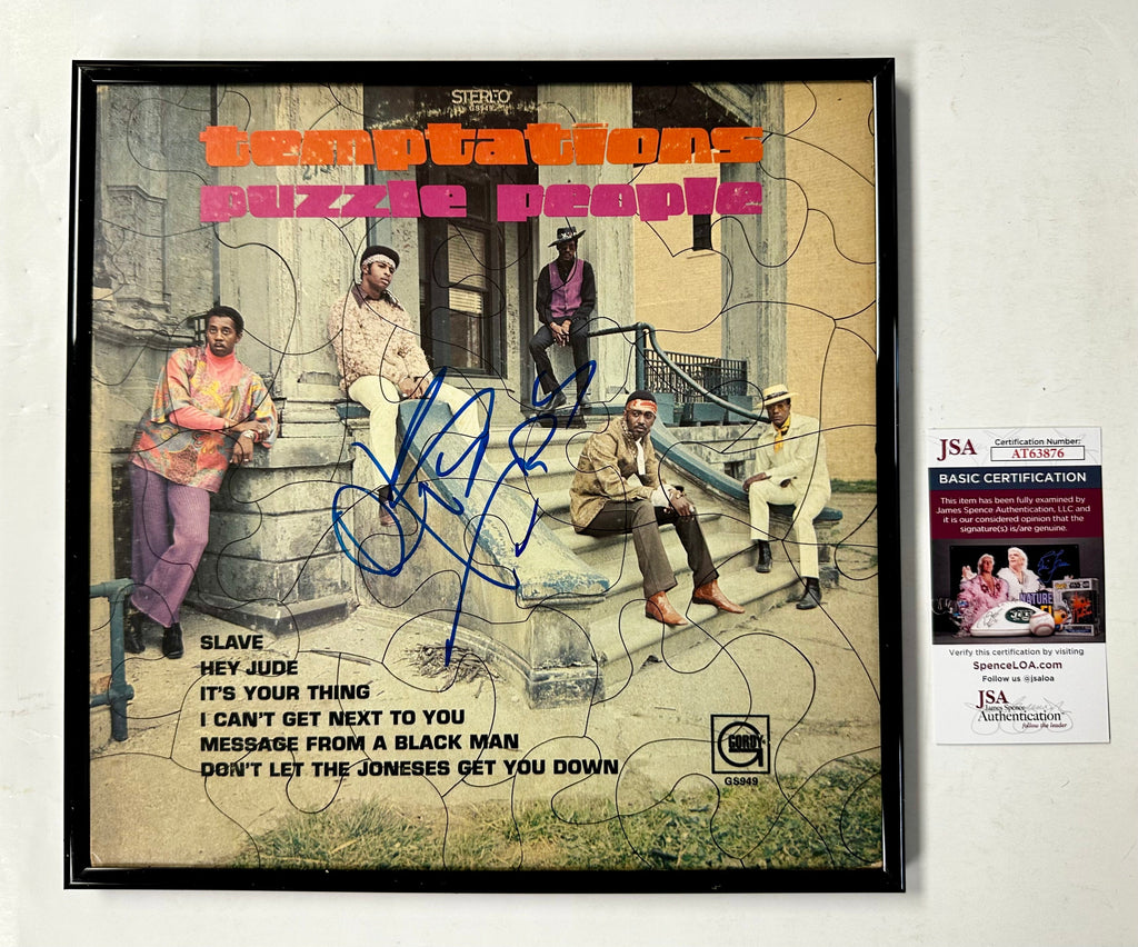 Otis Williams Signed & Framed Temptations: Puzzle People Vinyl With JSA COA