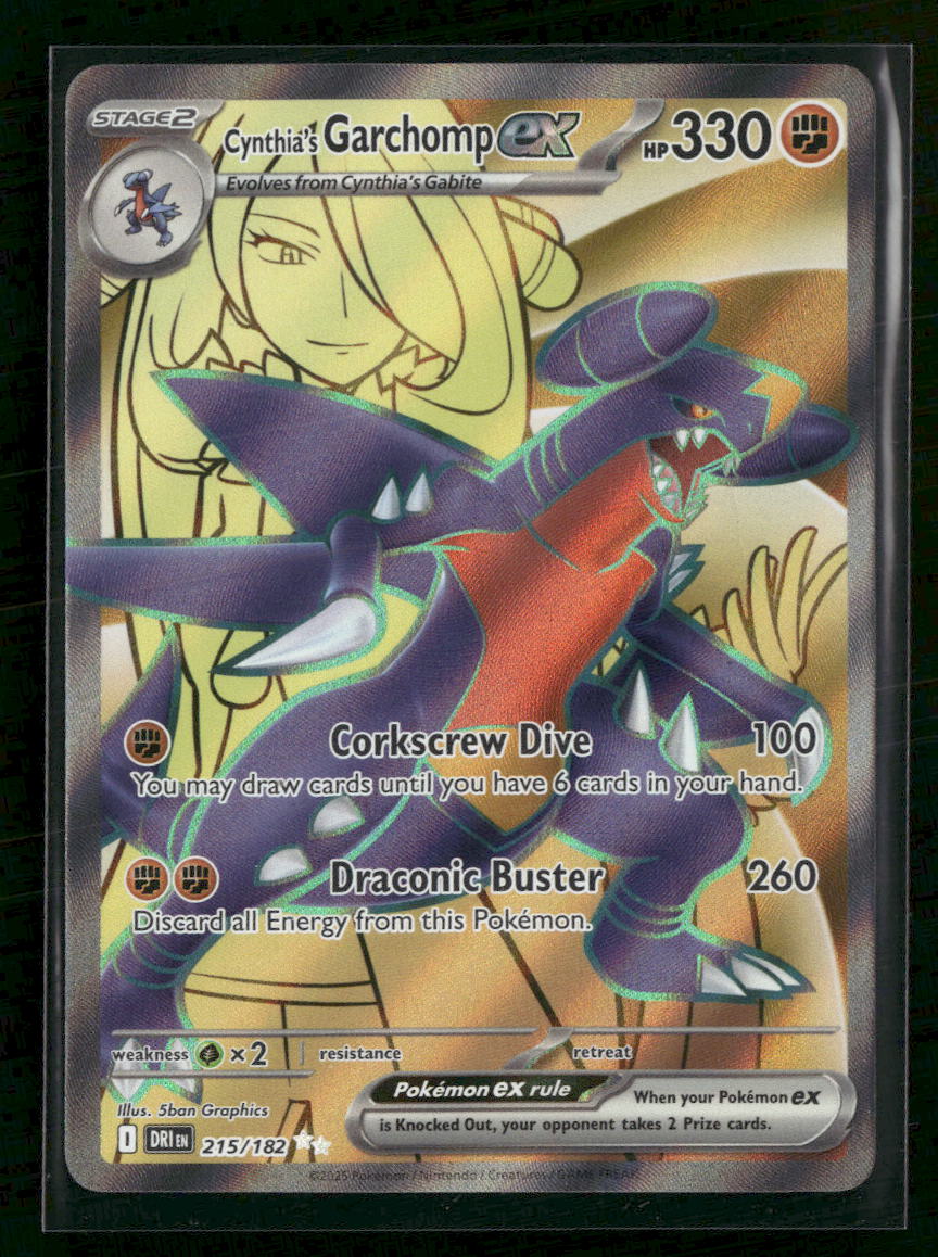 SV10: Destined Rivals Cynthia's Garchomp ex #215/182