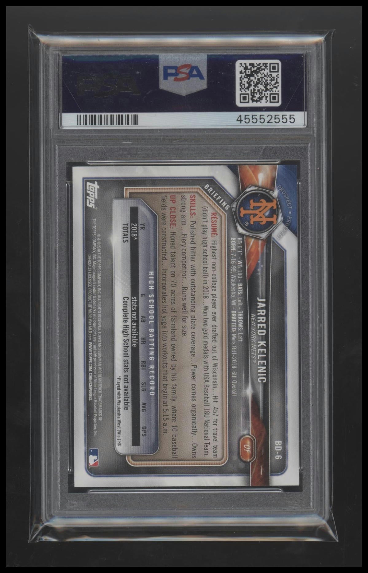 2018-bowman-draft-sky-blue-jarred-kelenic-9-psa-bd6