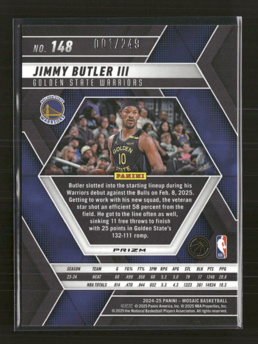 2024-25-panini-mosaic-purple-fluorescent-mosaic-jimmy-butler-iii-249-148