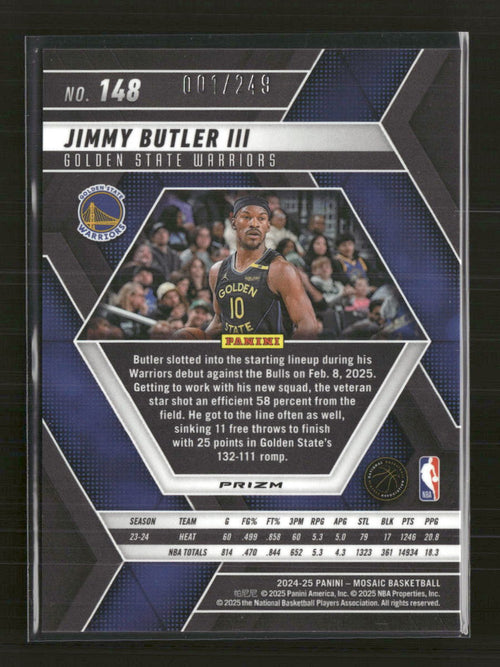 2024-25-panini-mosaic-purple-fluorescent-mosaic-jimmy-butler-iii-249-148
