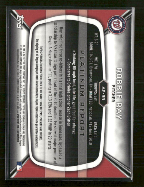 2012-bowman-platinum-prospect-autographs-robbie-ray-auto-ap-rr