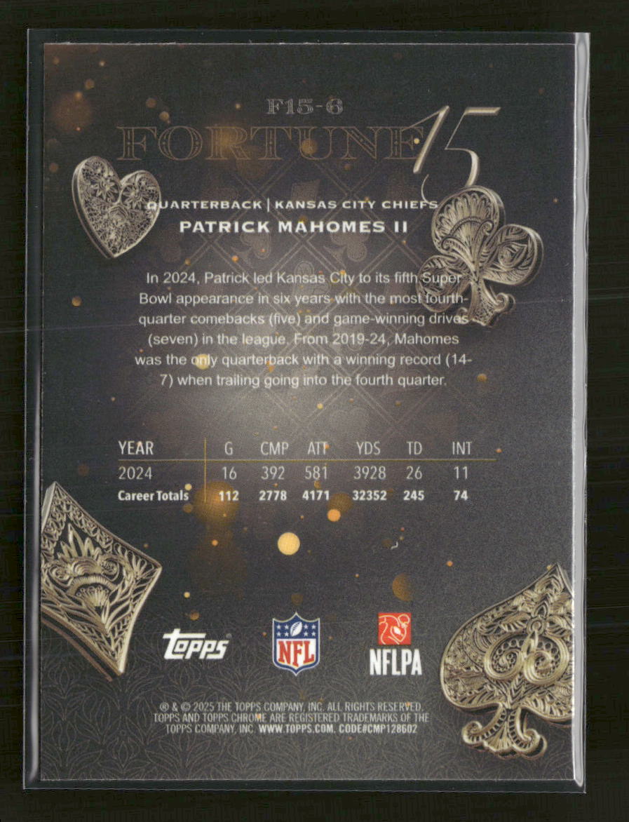 2025-topps-chrome-fortune-15-x-fractor-patrick-mahomes-ii-f15-6