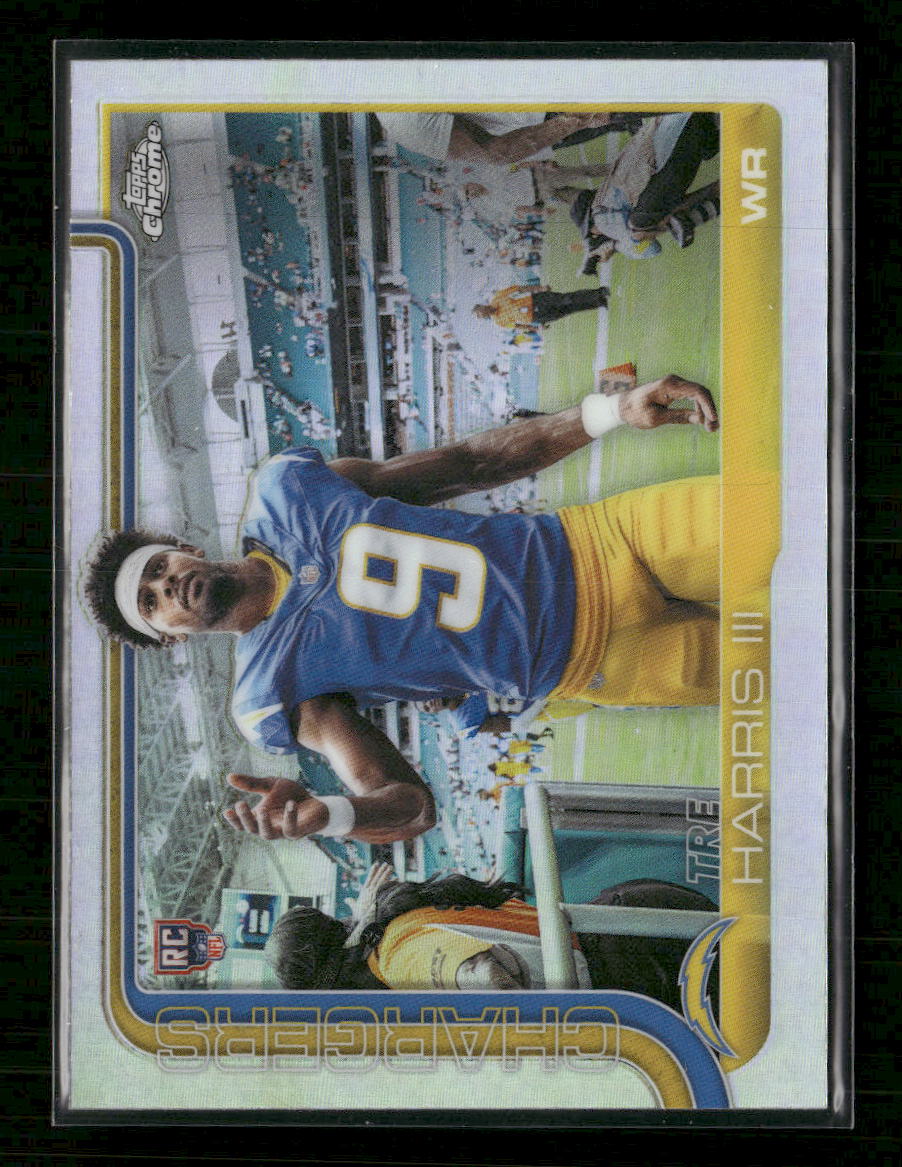 2025-topps-chrome-football-image-variation-refractor-tre-harris-iii-rookie-338