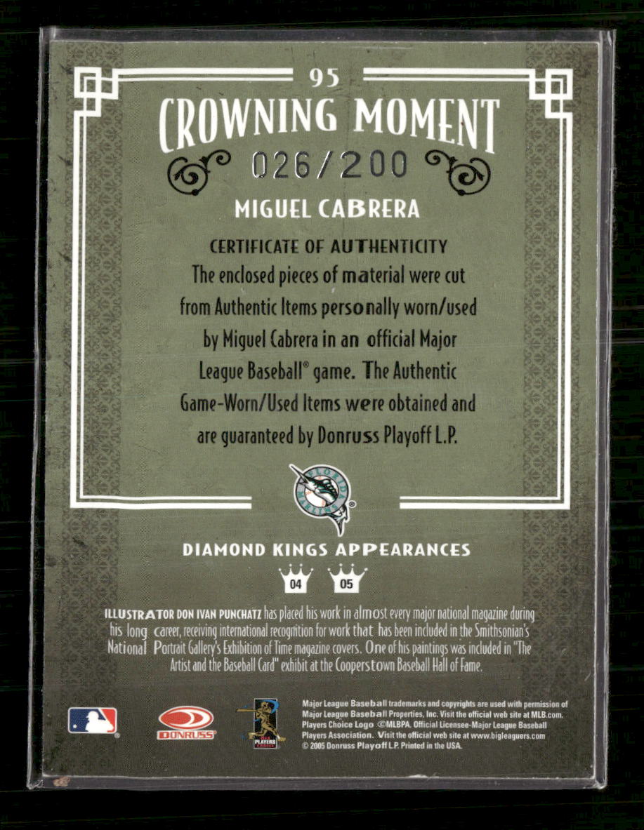 2005-donruss-diamond-kings-materials-bronze-miguel-cabrera-200-95