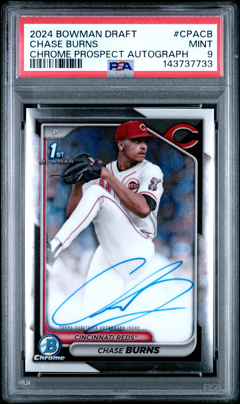 2024-bowman-draft-chrome-prospect-autographs-chase-burns-9-psa-cpacb