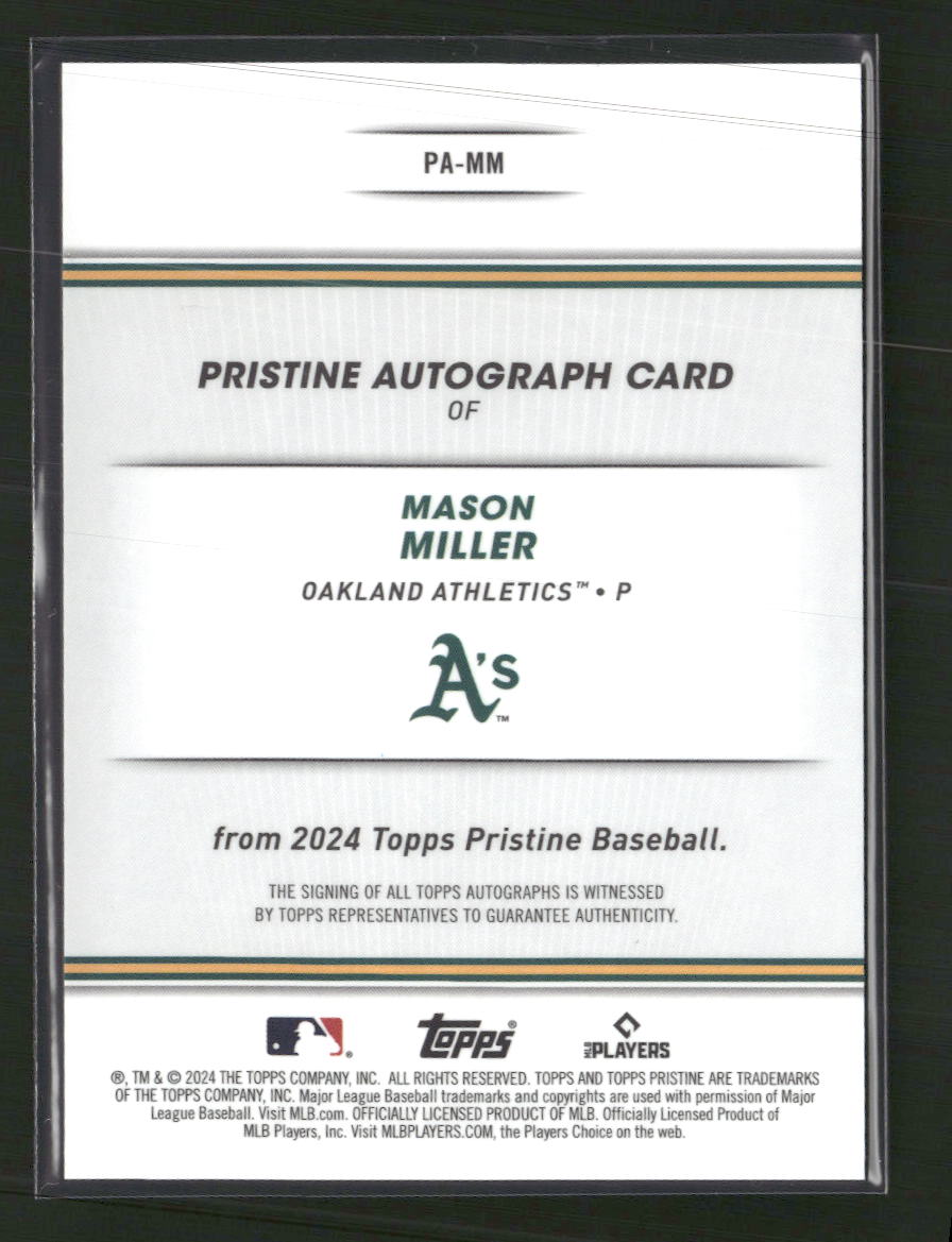 2024-topps-pristine-mason-miller-auto-pa-mm