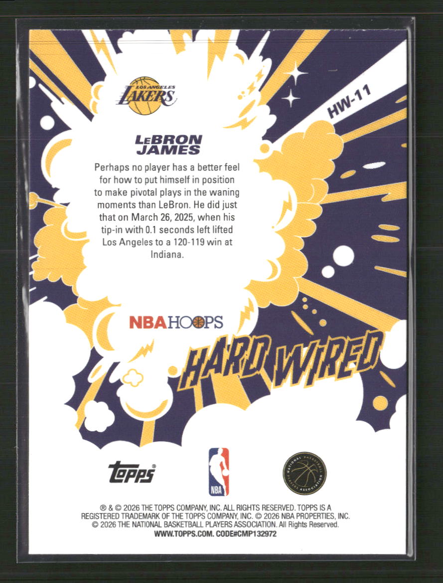 2026-nba-hoops-hard-wired-rainbow-foil-lebron-james-hw-11