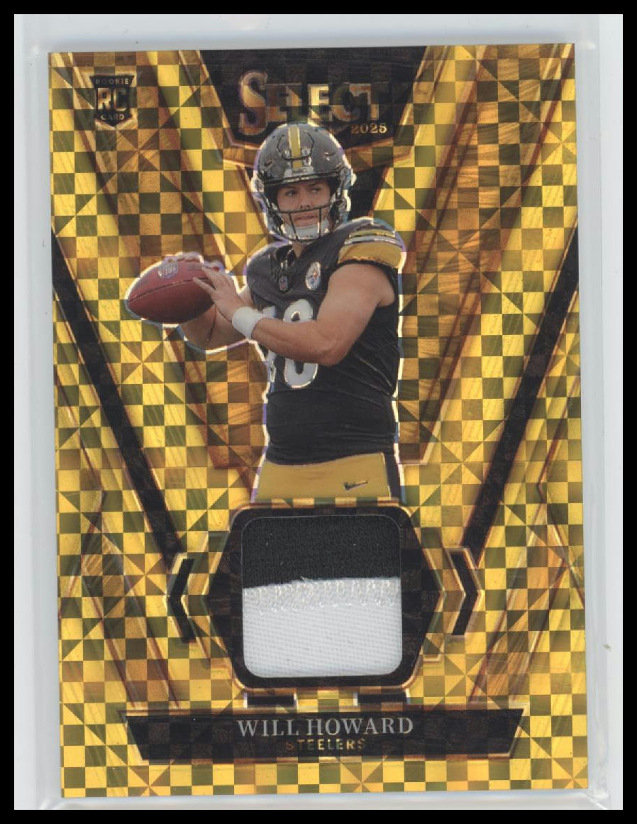 2025-panini-select-rookie-swatches-gold-prizm-will-howard-10-rsw-whd
