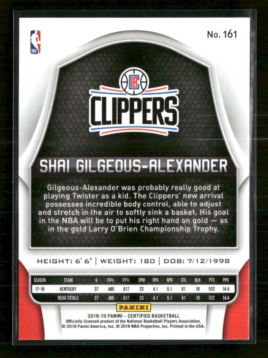 2018-19-panini-certified-shai-gilgeous-alexander-rookie-161