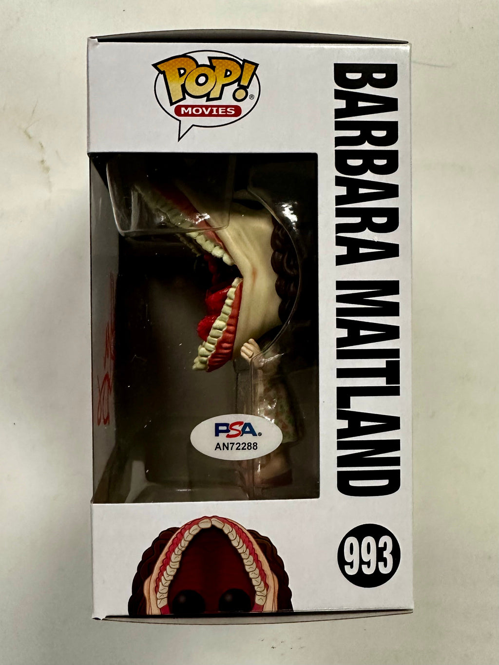 Geena Davis Signed Barbara Maitland Funko Pop! #993 Beetlejuice With PSA/DNA COA
