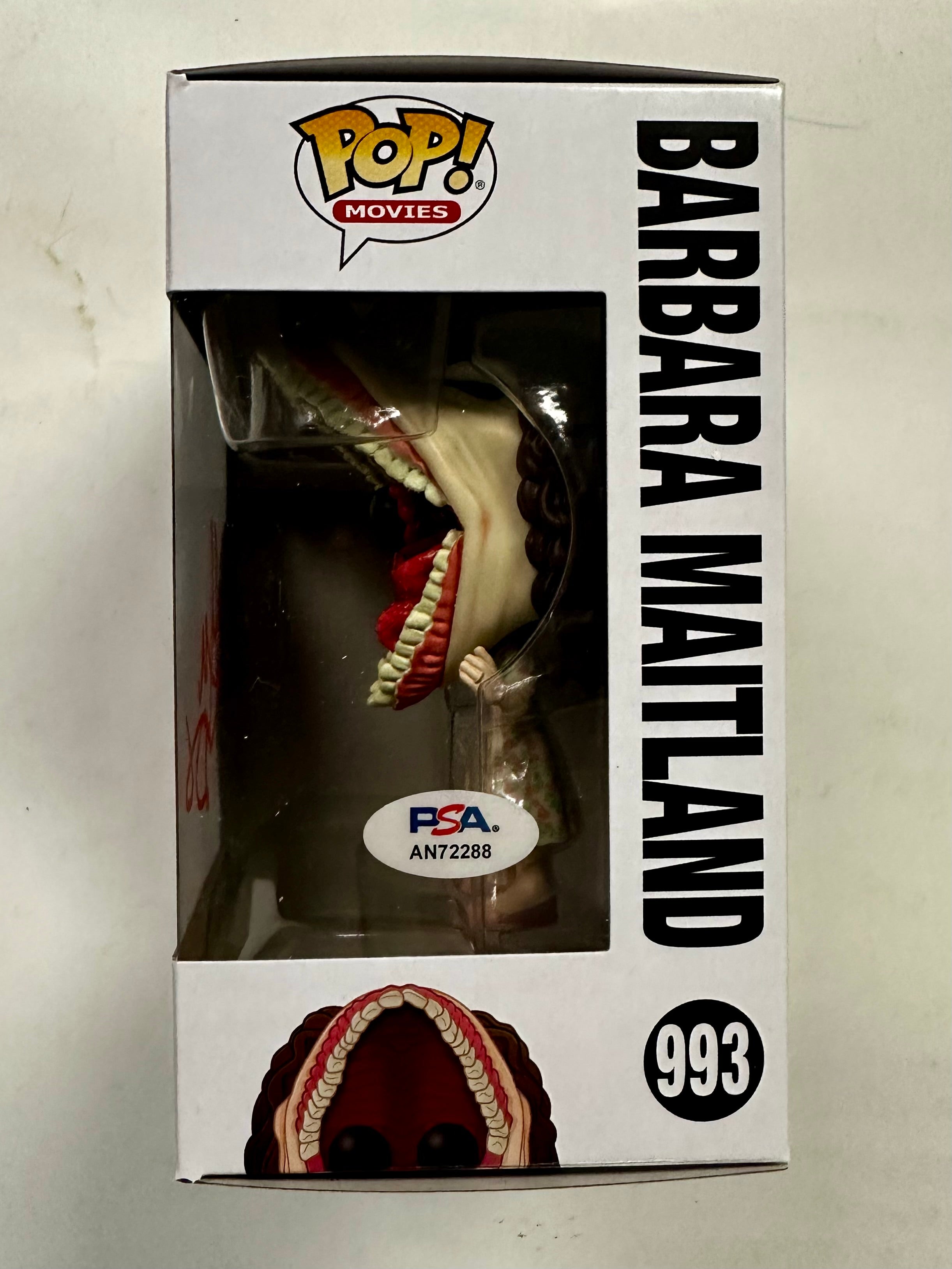Geena Davis Signed Barbara Maitland Funko Pop! #993 Beetlejuice With PSA/DNA COA