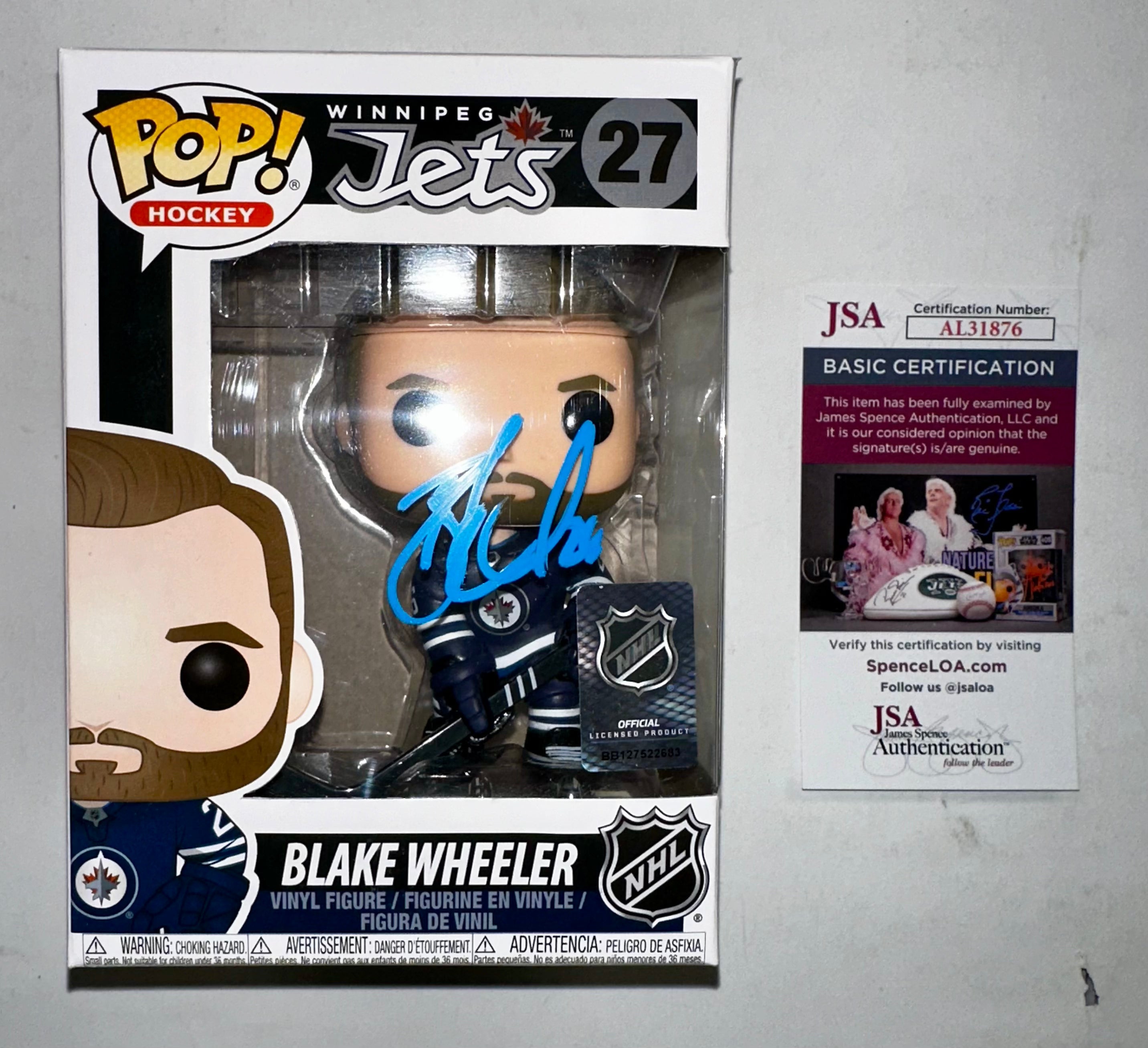 blake-wheeler-signed-nhl-winnipeg-jets-funko-pop-27-with-exclusive-jsa-coa